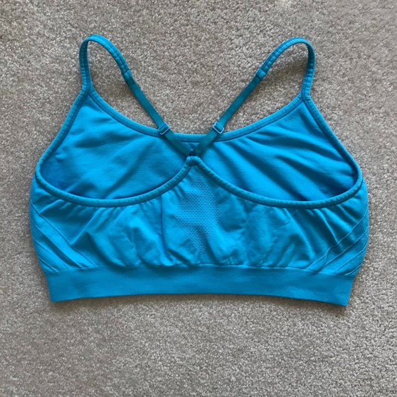 Barely There Women’s Sports Bra CustomFlex Fit Racerback in Blue – Size L - Picture 2 of 4